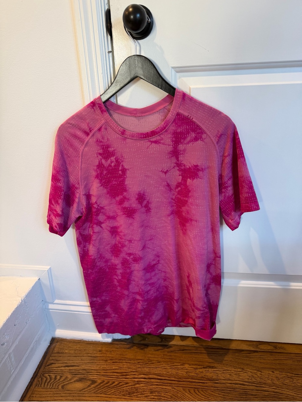 lululemon athletica Pink Tie-Dye Short Sleeve Tee
